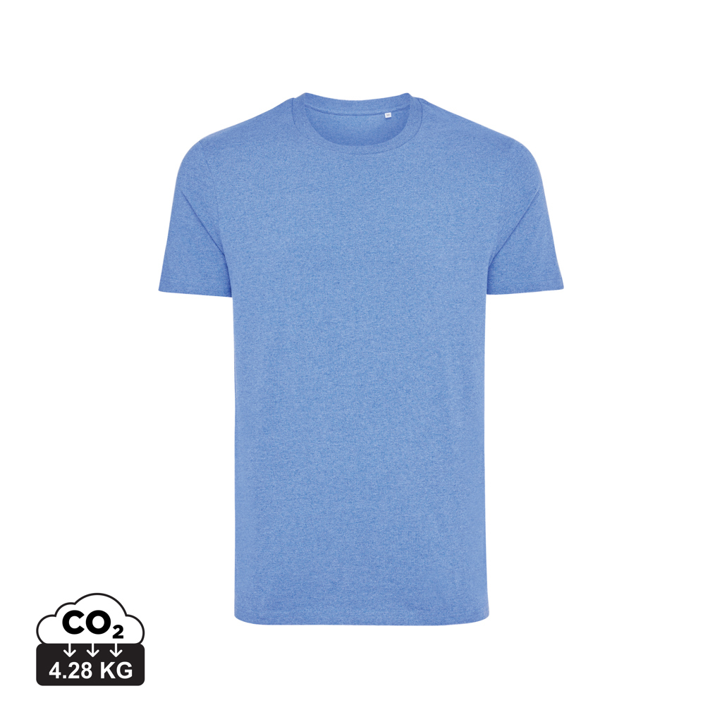 T-shirt promotionnel unisexe coton non teinté 180g Iqoniq Manuel heather blue